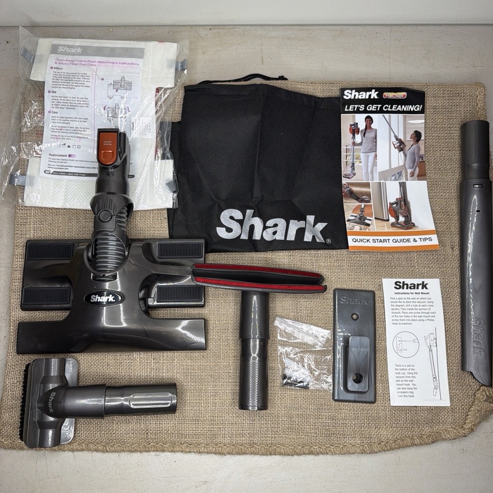 Shark Rocket Dust Away Vacuum Head Attachments and Wall Mount for Model HV300